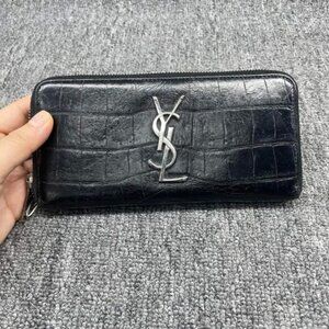 YSL Yves Saint Laurent Zippy Black Wallet lux340-100125